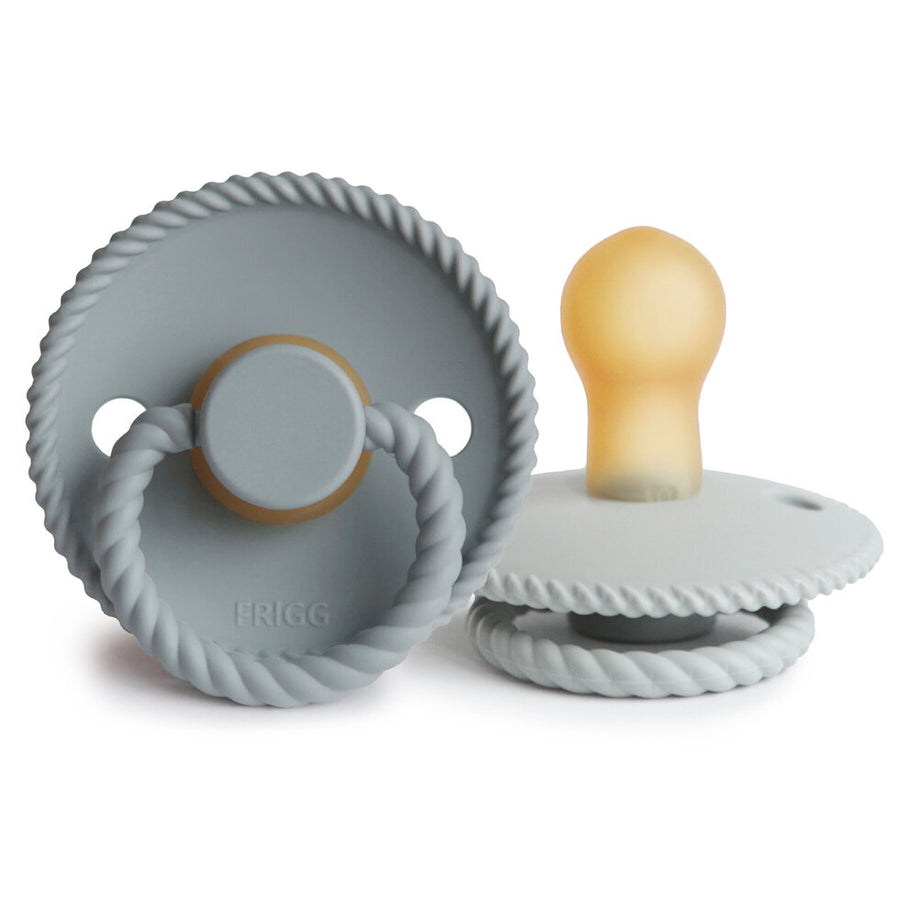 Frigg Rope Latex Pacifier French Grey/Silver Grey