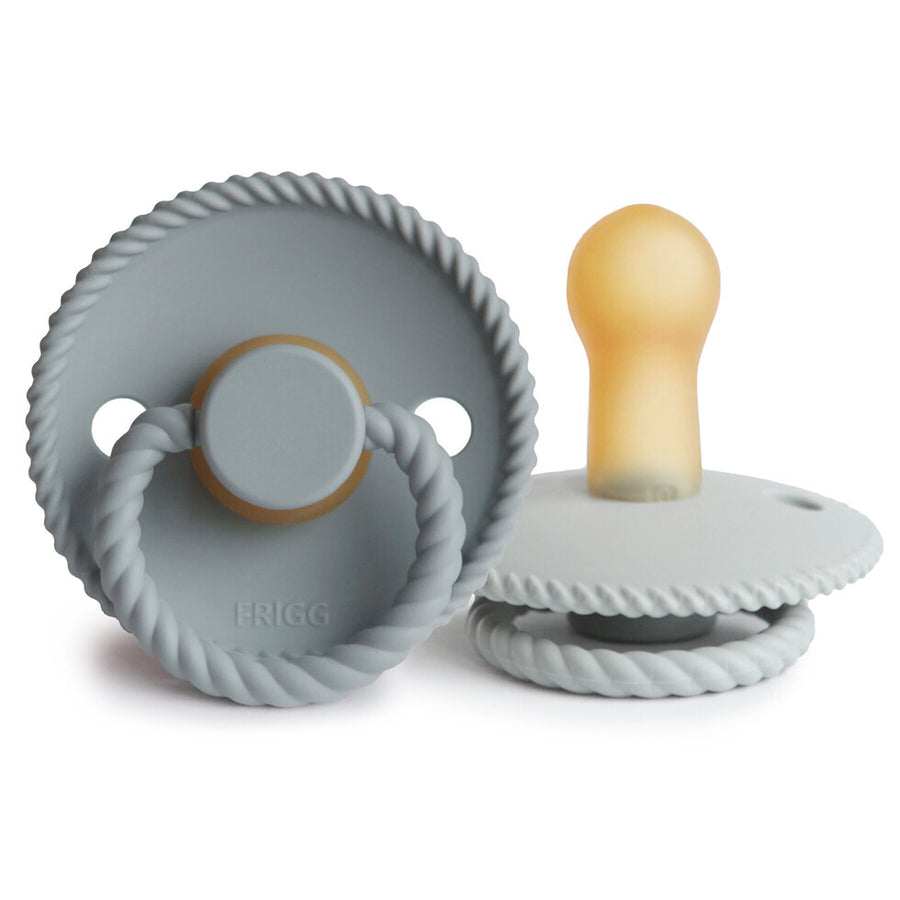 Frigg Rope Latex Pacifier French Grey/Silver Grey