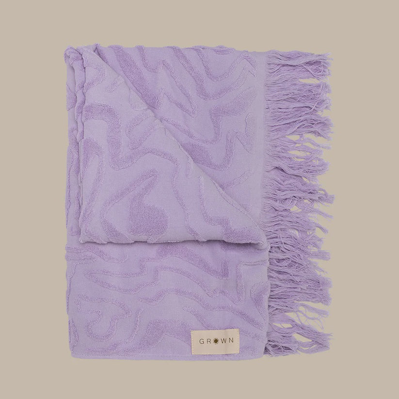 Ripple Kids Towel Lilac