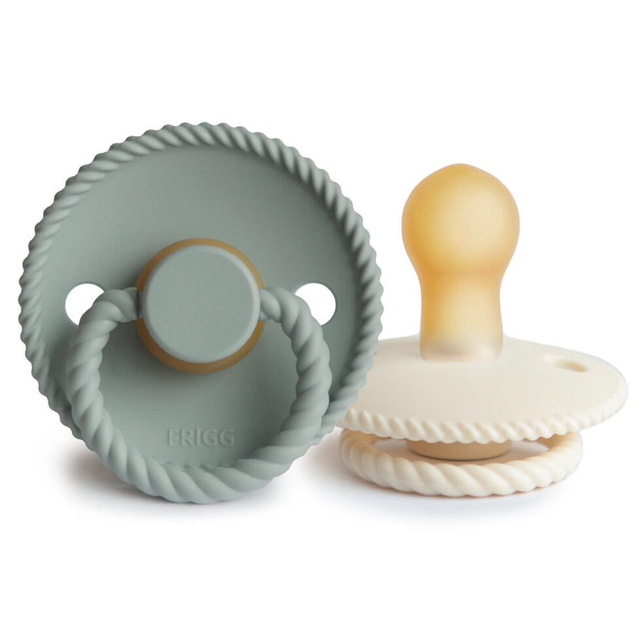 Frigg Rope Latex Pacifier Cream/Sage