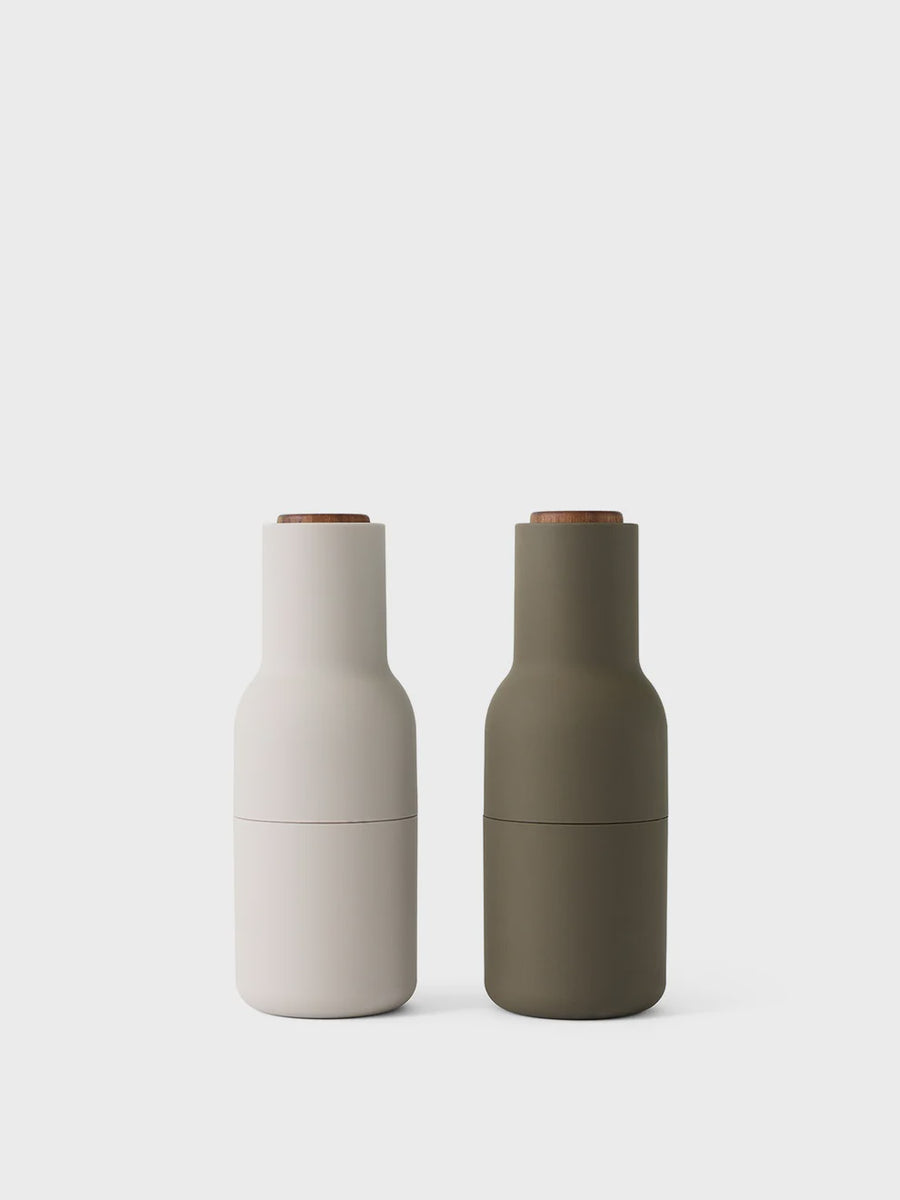 Menu Bottle Grinder Set - Hunting Green - Walnut
