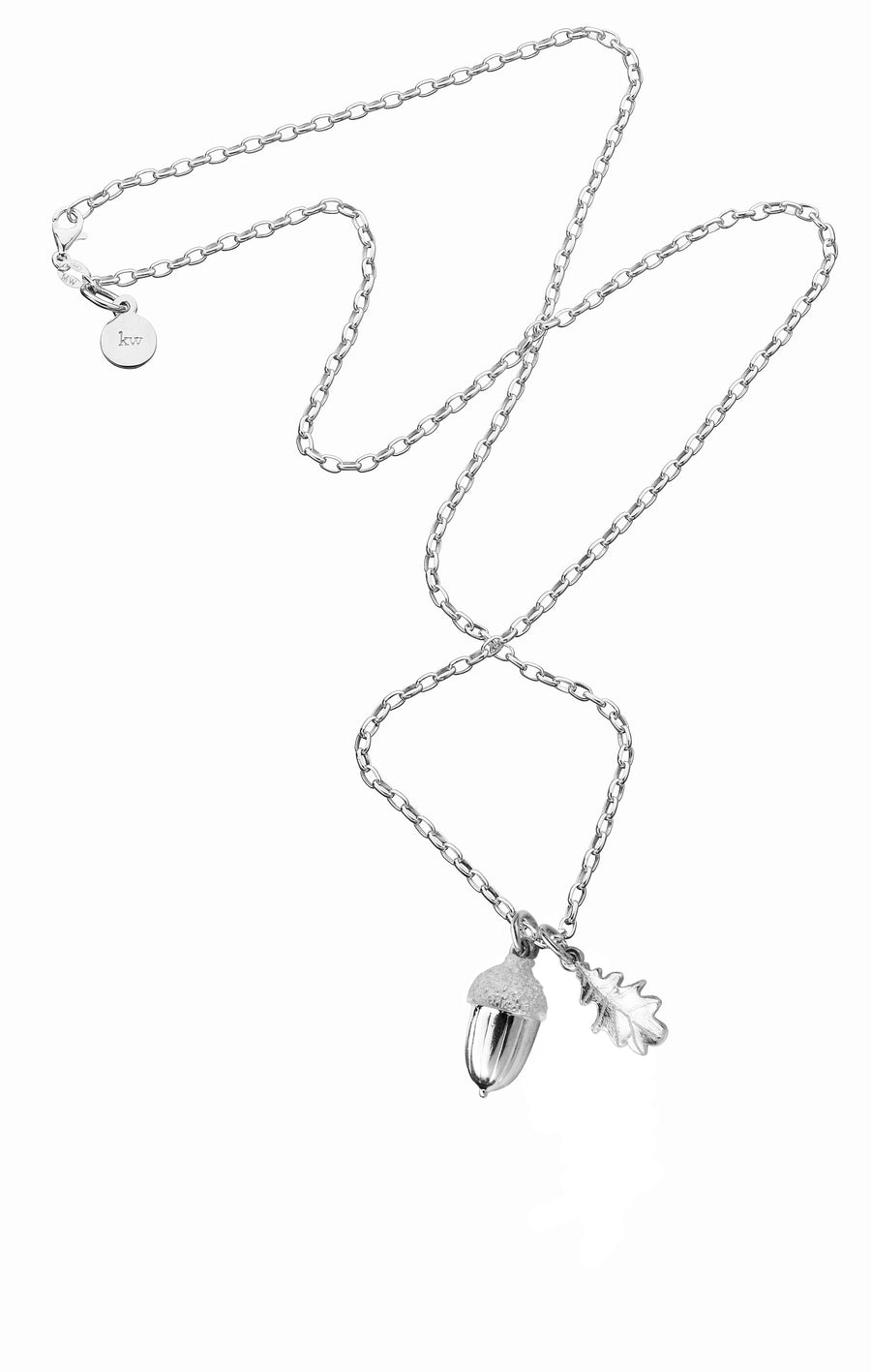 Acorn & Leaf Necklace 60cm