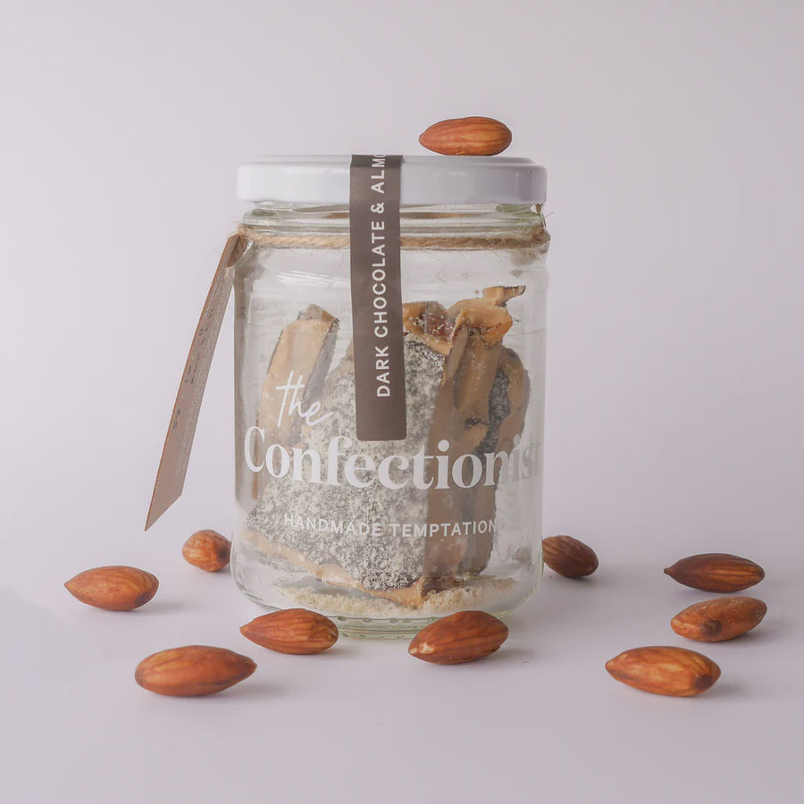Dark Chocolate & Almond Toffee 85g Jar
