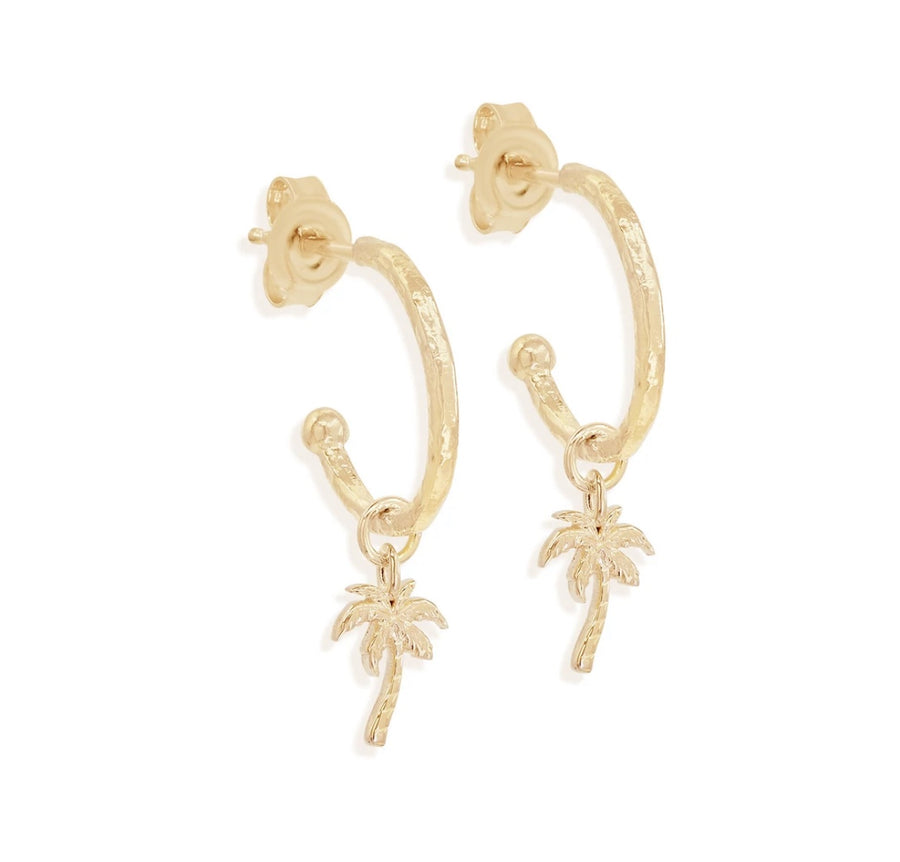 Laughter In My Soul Hoops Gold - no butterflies