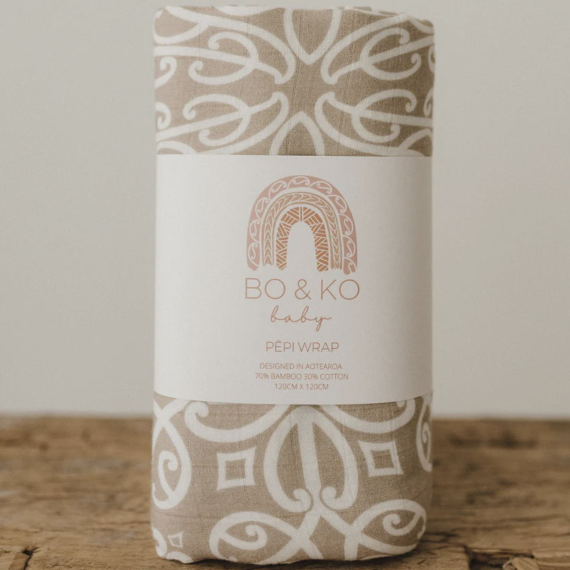 Māori Pēpi Wrap | Mocha