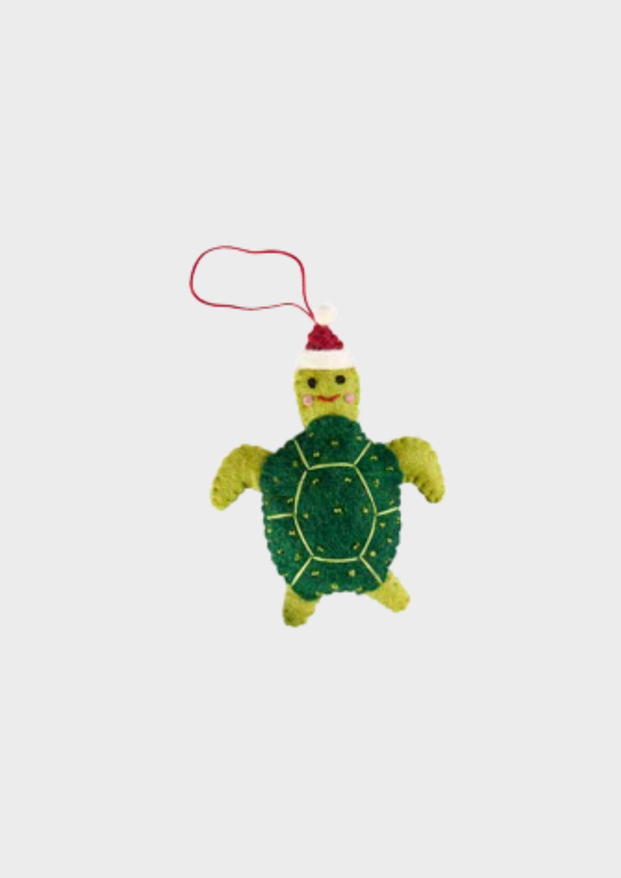 Pashom Christmas Decoration - Beaded Turtle