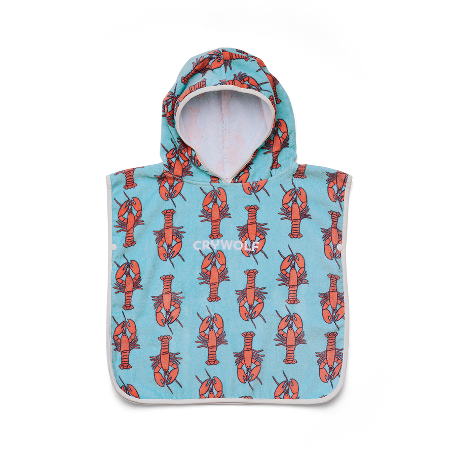 Baby Hooded Towel - Little Lobsters