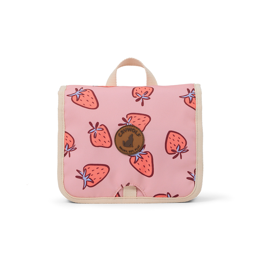 Hanging Toiletry Bag - Strawberry Splash