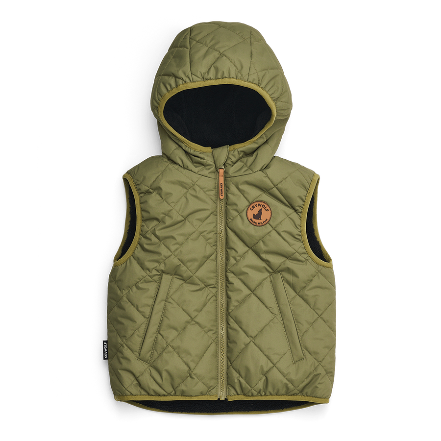 Reversible Yeti Vest Fern/Black