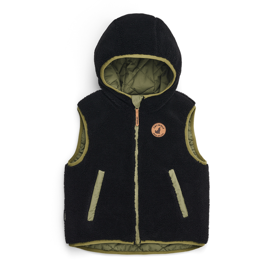 Reversible Yeti Vest Fern/Black