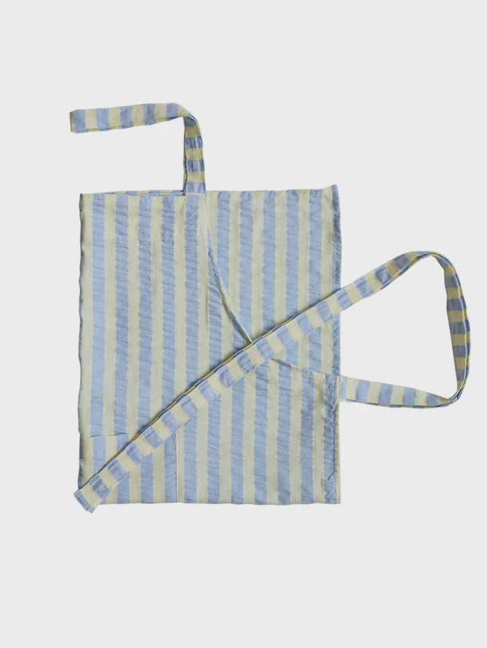 Butter Blue Seersucker Apron
