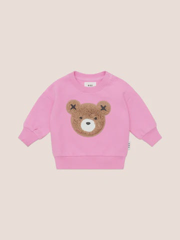 Furry Huxbear Sweatshirt Fuschia