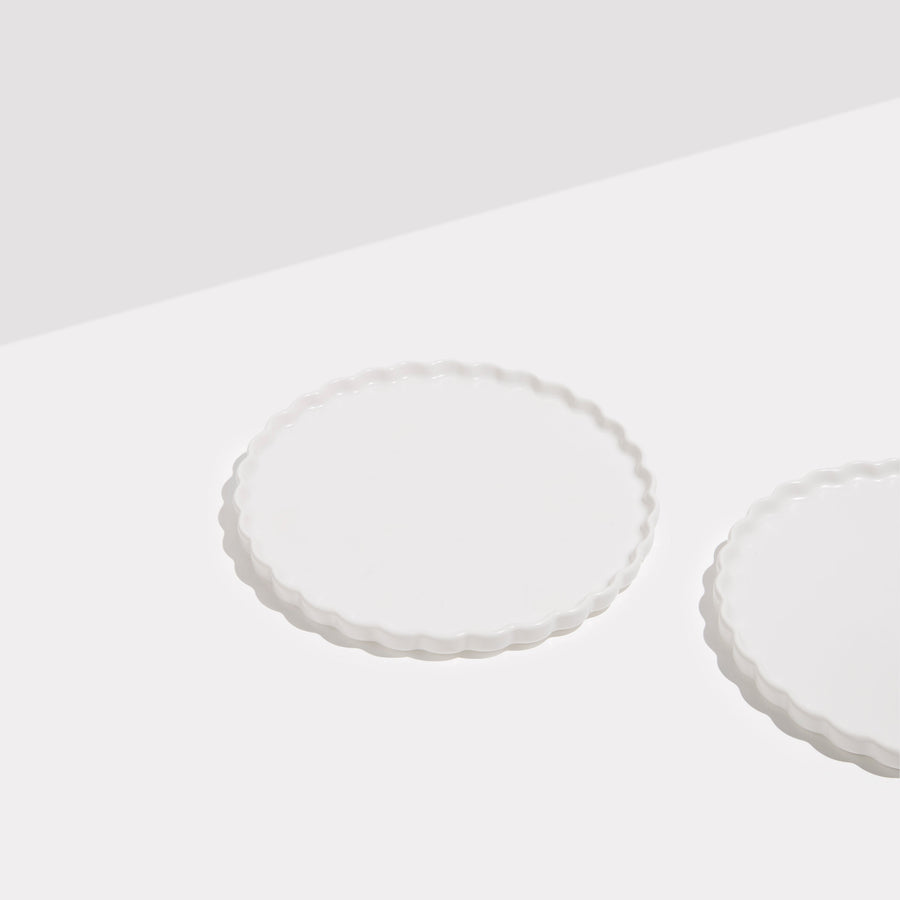 Fazeek White Ceramic Side Plate S/2