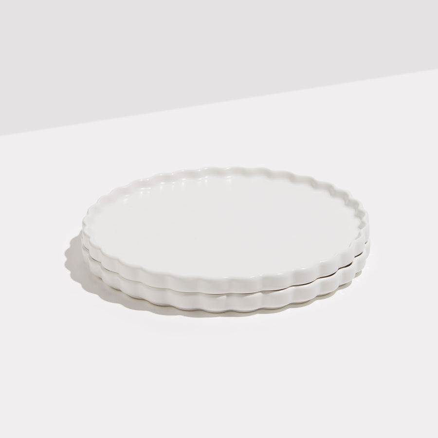 Fazeek White Ceramic Side Plate S/2