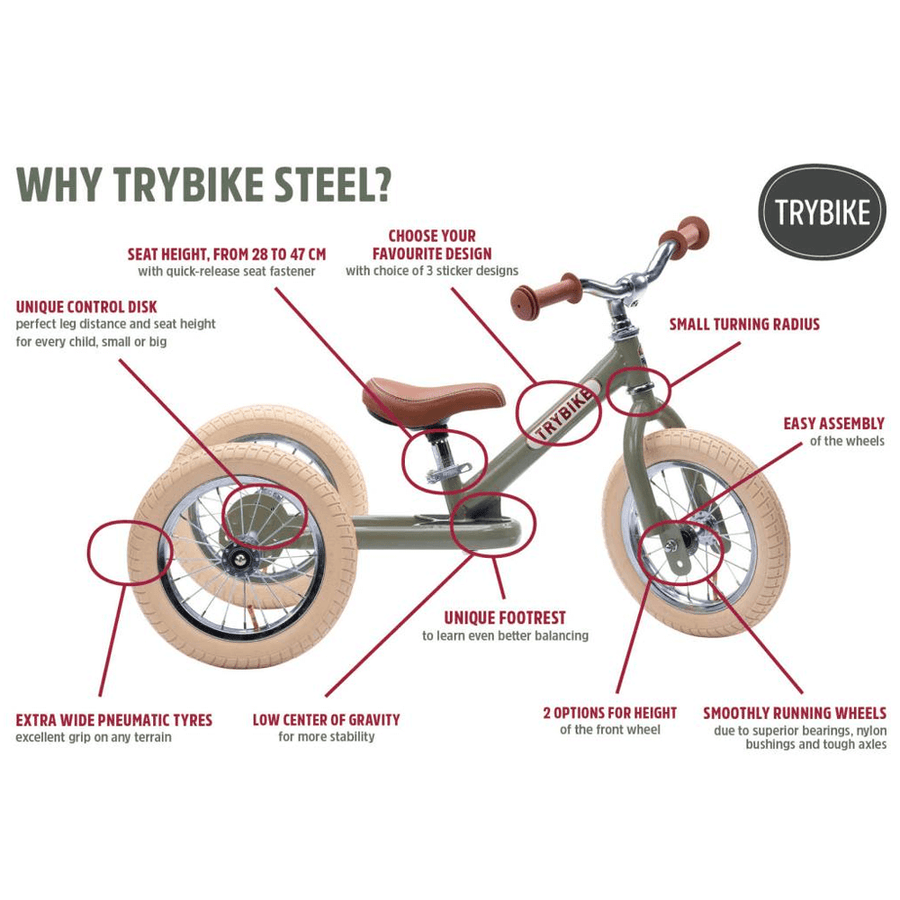 Trybike Green Steel