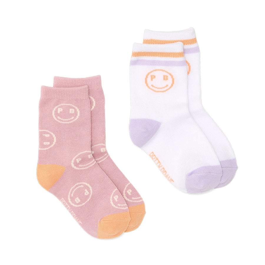 2- Pack Smiley Socks