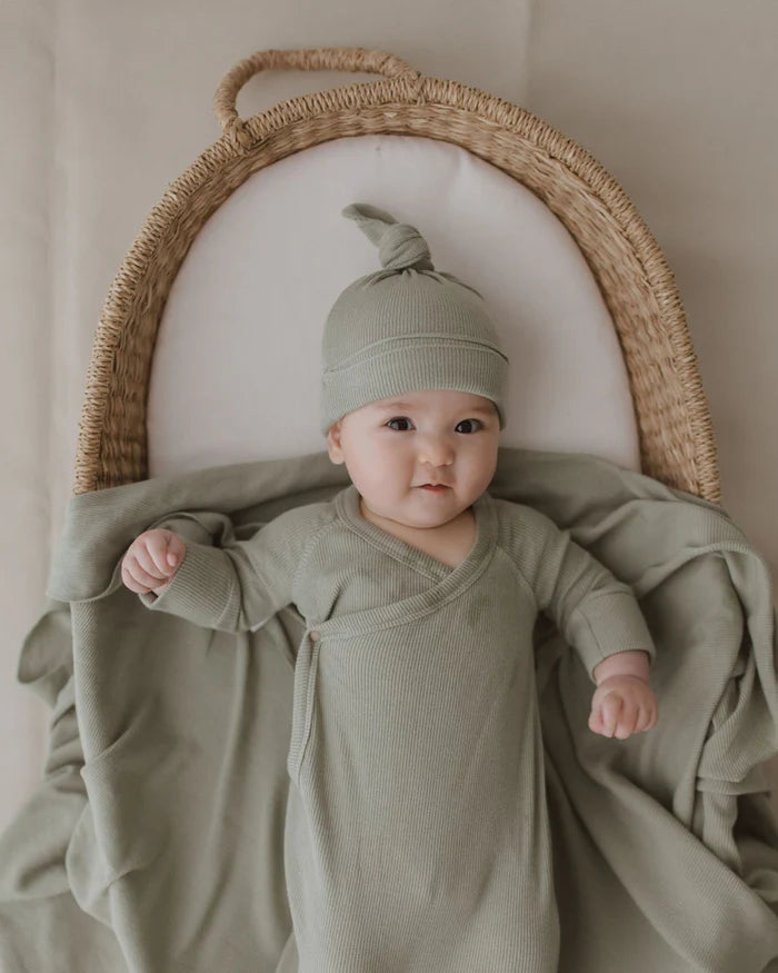 Knotted Hat - Sage O/S