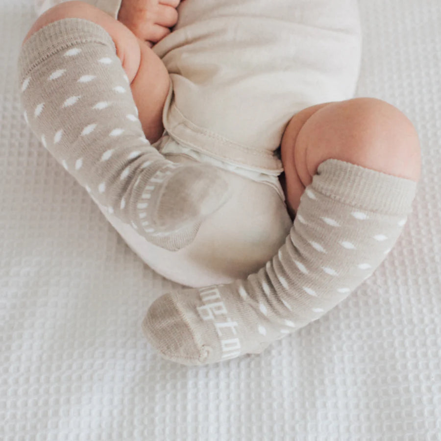 Merino Wool Knee High Socks Truffle