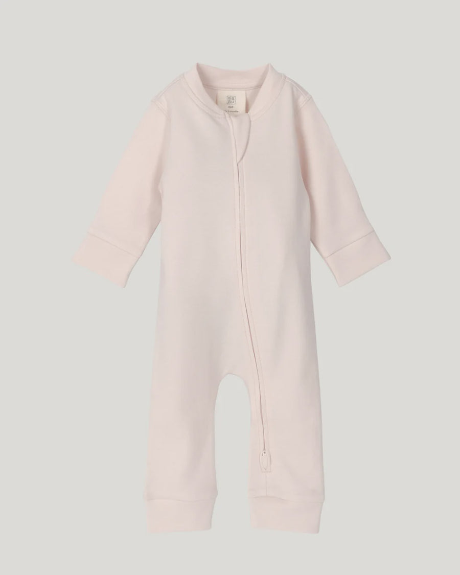 Footless Onsie Zipsuit - Petal
