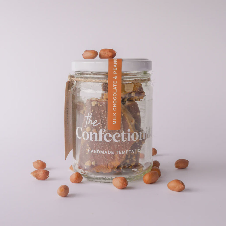 Milk Chocolate & Peanut Toffee 85g Jar