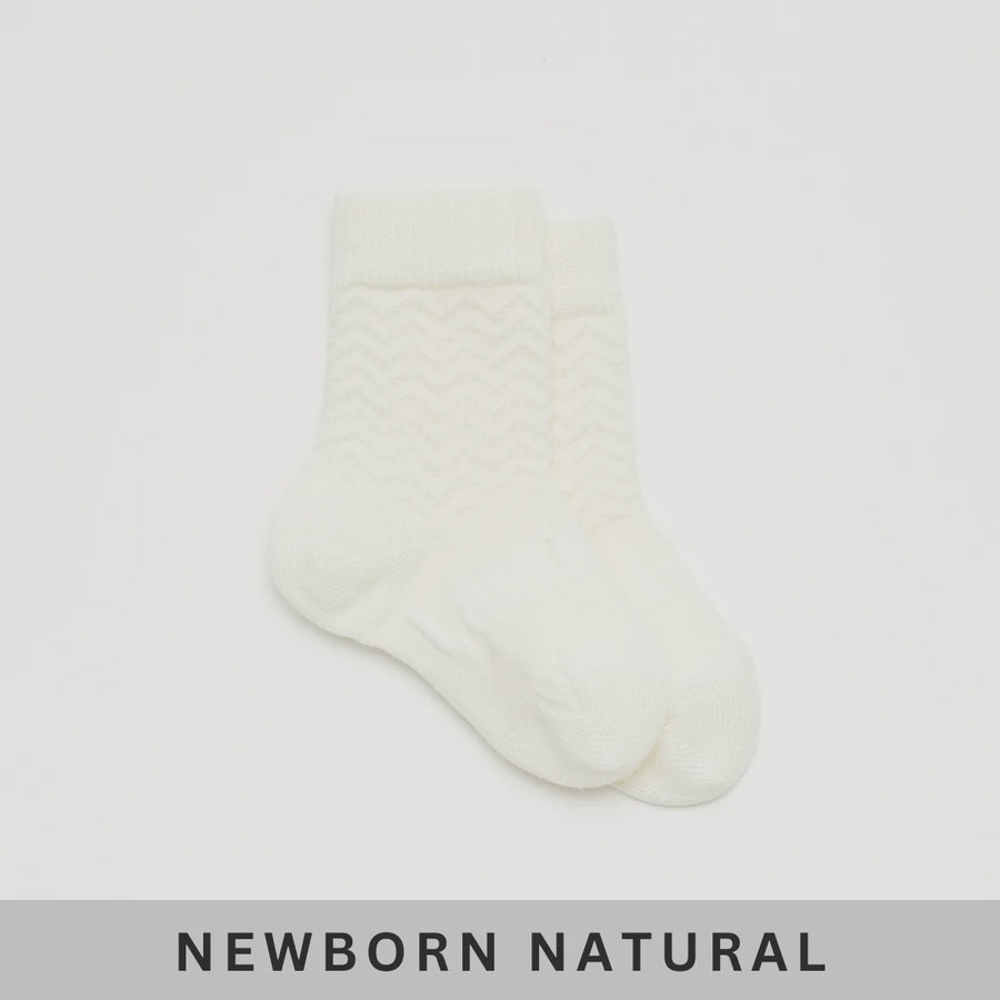 Merino Wool Crew Socks Pearl