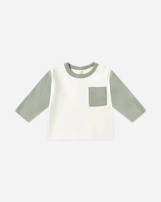 Long Sleeve Raglan Tee - Fern