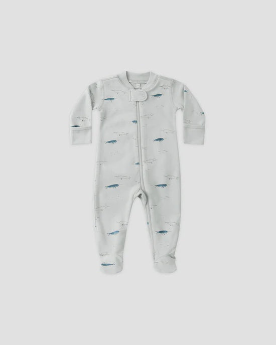 Zip Long Sleeve Sleeper Footie - Narwhals