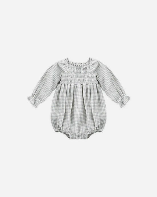 Eden Romper - Blue Gingham