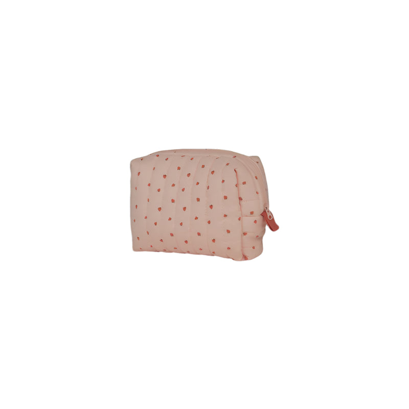Quilted Toiletries Bag - Strawberry