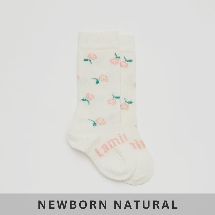 Merino Wool Knee High Socks Rosie