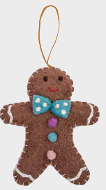 Pashom Christmas Decoration - Gingerbread w Bowtie