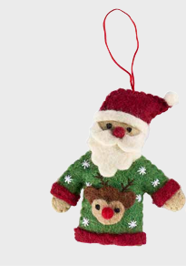 Pashom Christmas Decoration - Mr Claus in Sweater