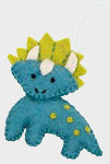 Pashom Christmas Decoration - Triceratops Blue