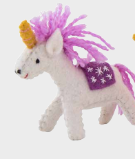Pashom Christmas Decoration - Unicorn Purple