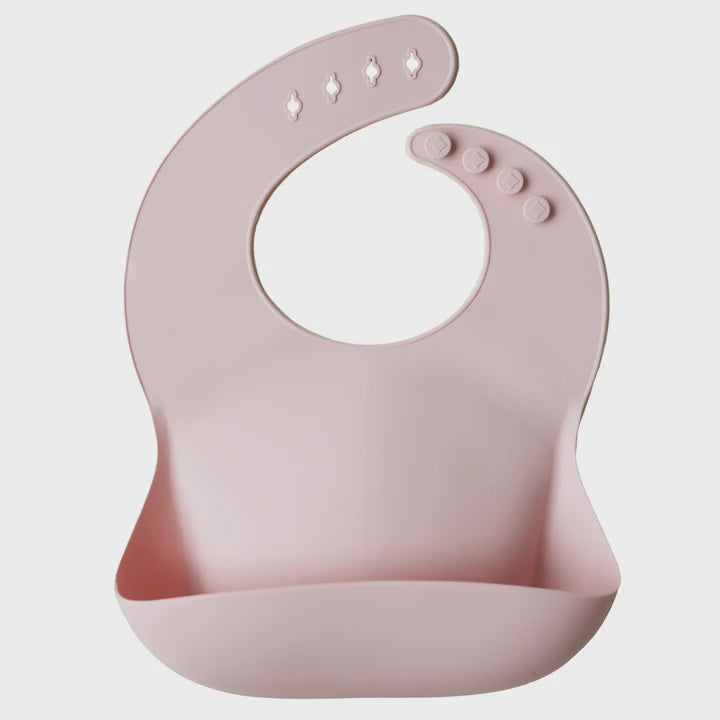 Silicone Baby Bib - Blush