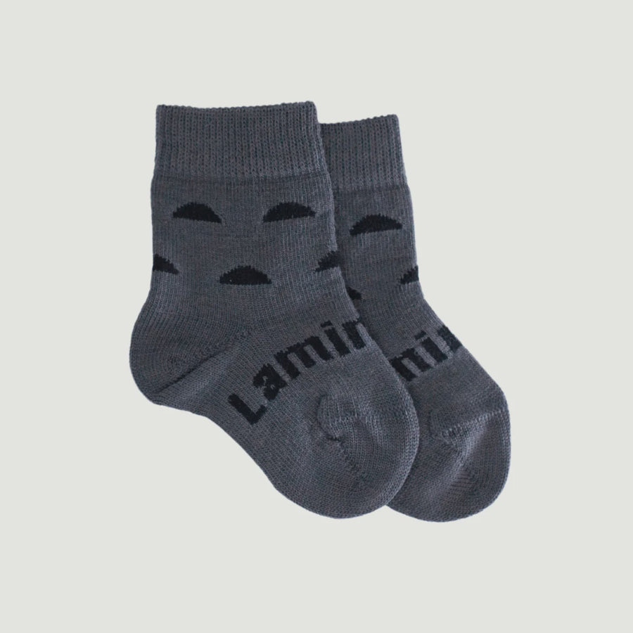 Merino Wool Crew Socks Coal