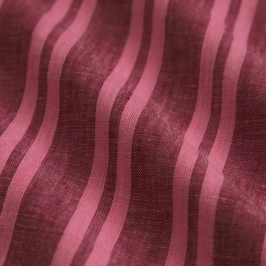 Nadine Linen Pillowcase Set - Mahogany