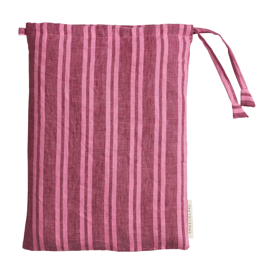 Nadine Linen Pillowcase Set - Mahogany