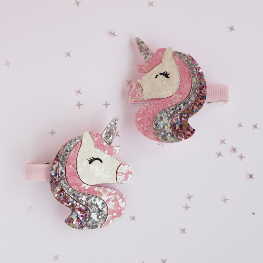 Celestial Unicorn Hair Clips