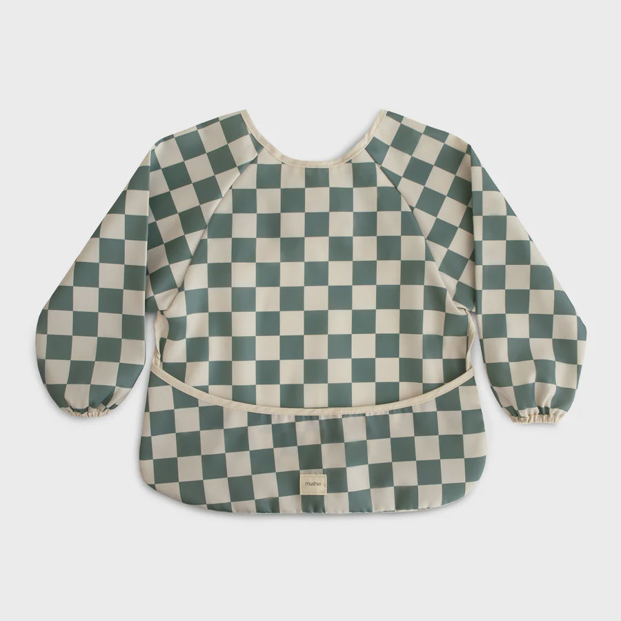 Long Sleeved Bib Olive Check