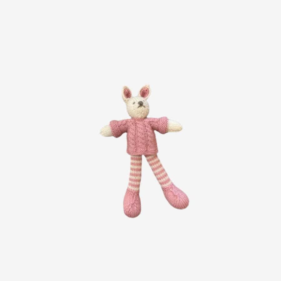Wendy's Handknitted Mouse Boy - Rose