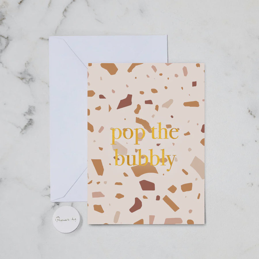 Pop The Bubbly Greeting Card