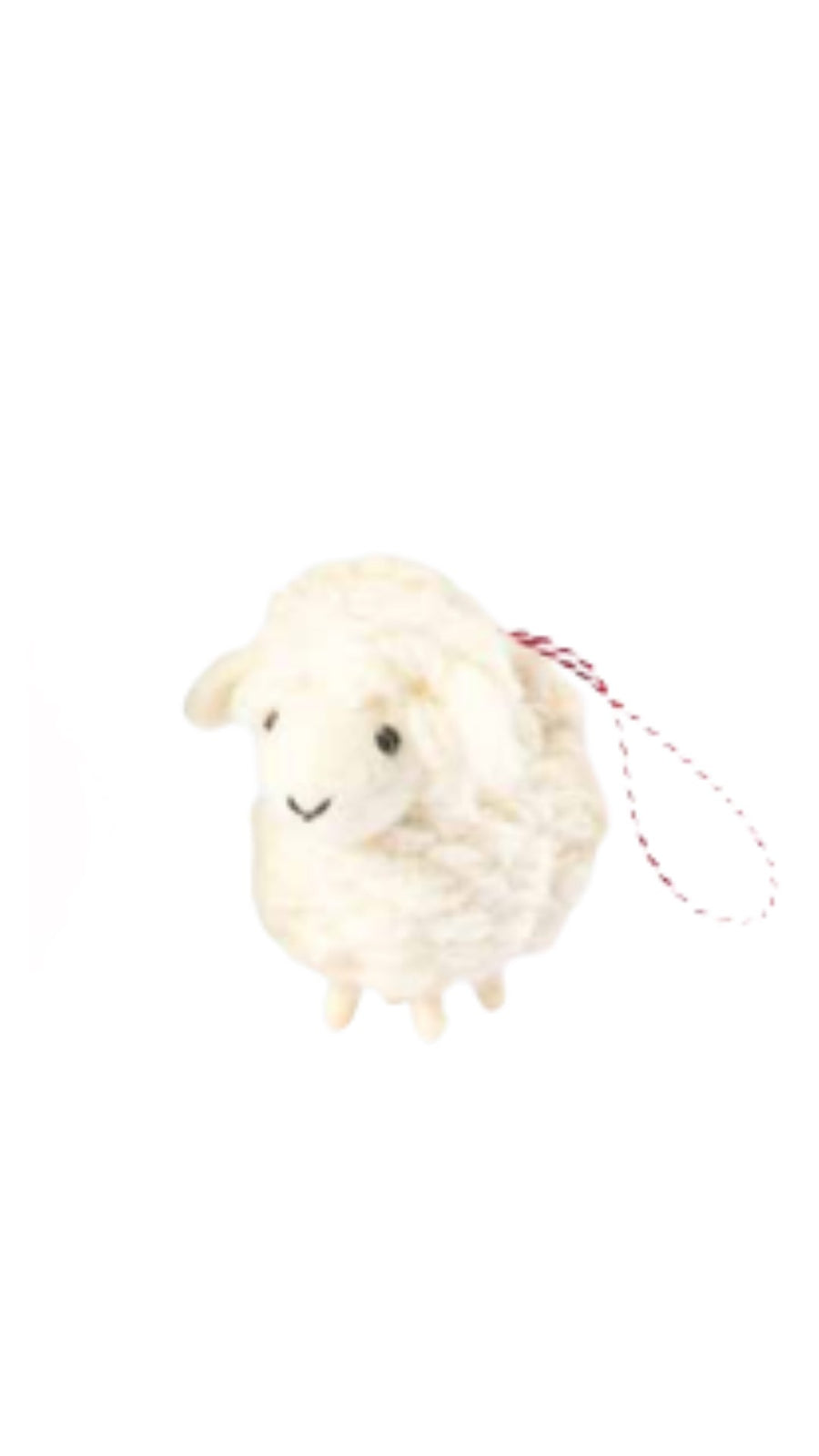Pashom Christmas Decoration - Wooly Sheep White