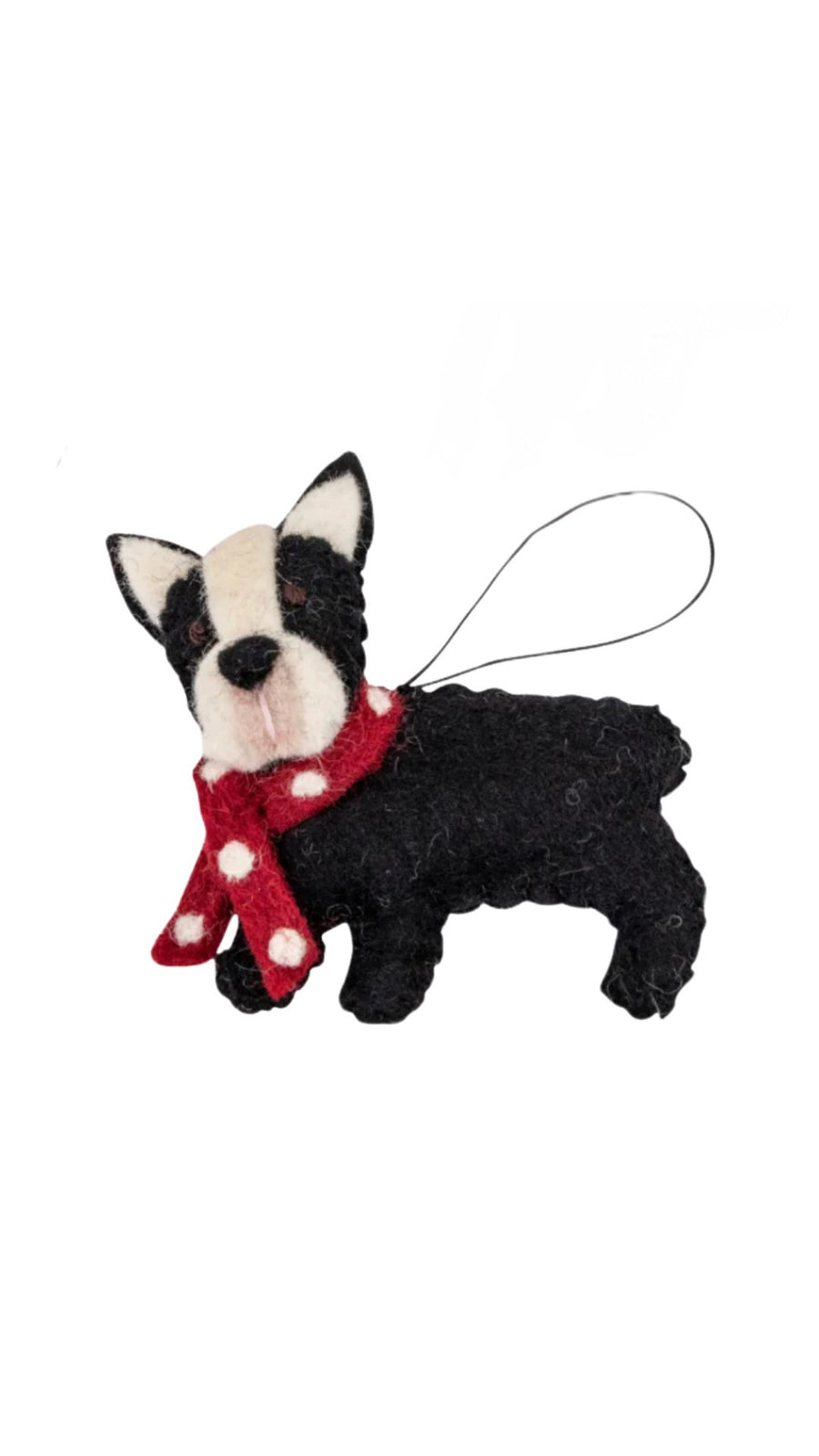 Pashom Christmas Decoration - French Bulldog Black