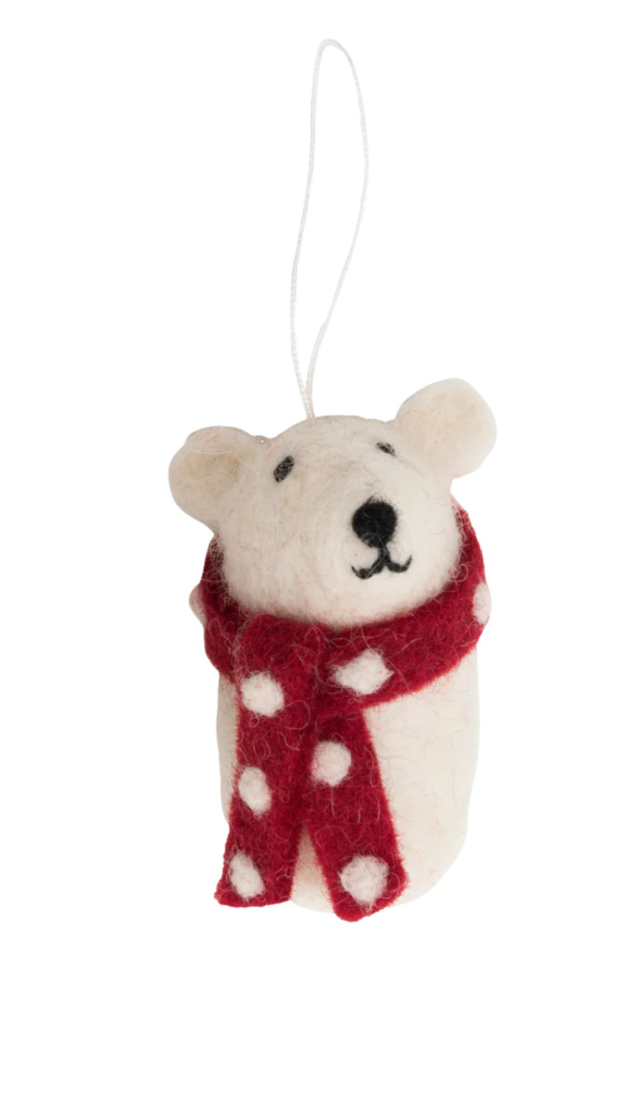 Pashom Christmas Decoration - Polar Bear w Scarf
