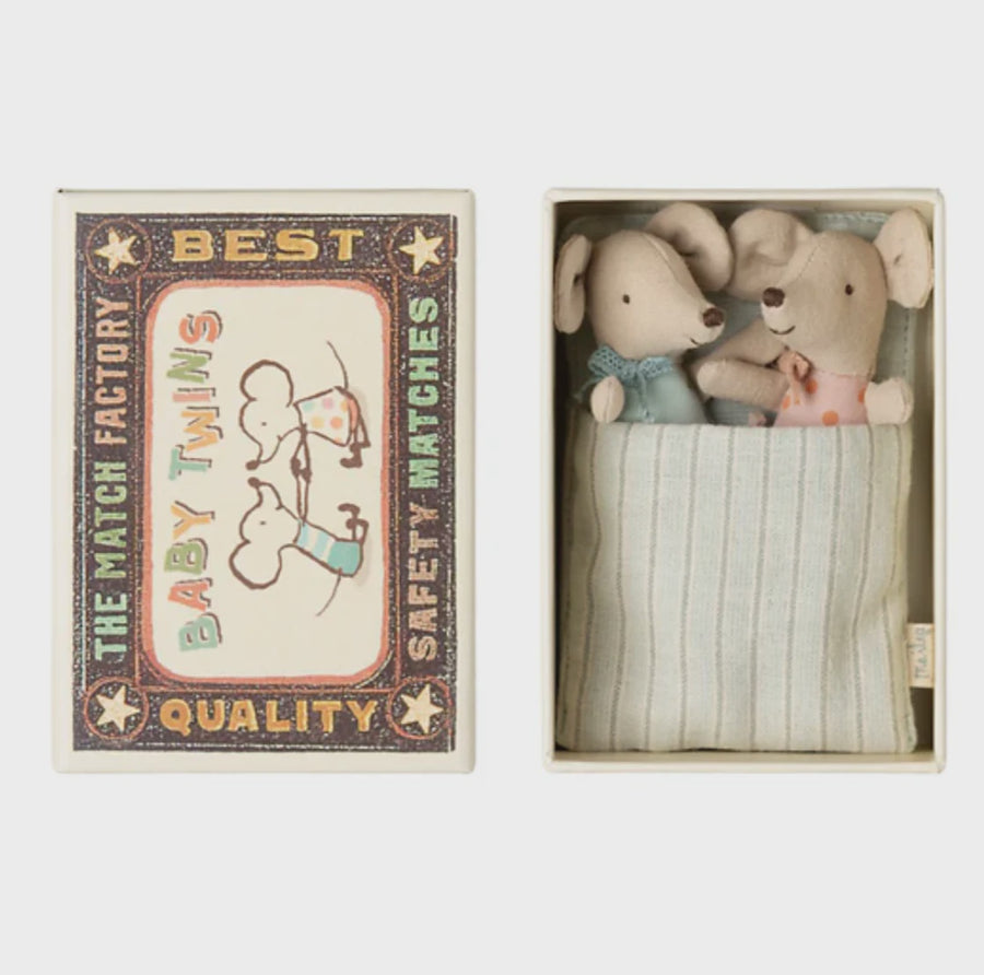 Twins Baby Mice In Matchbox