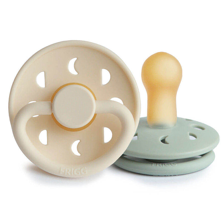Frigg Moon Phase Latex Pacifier Cream/Sage