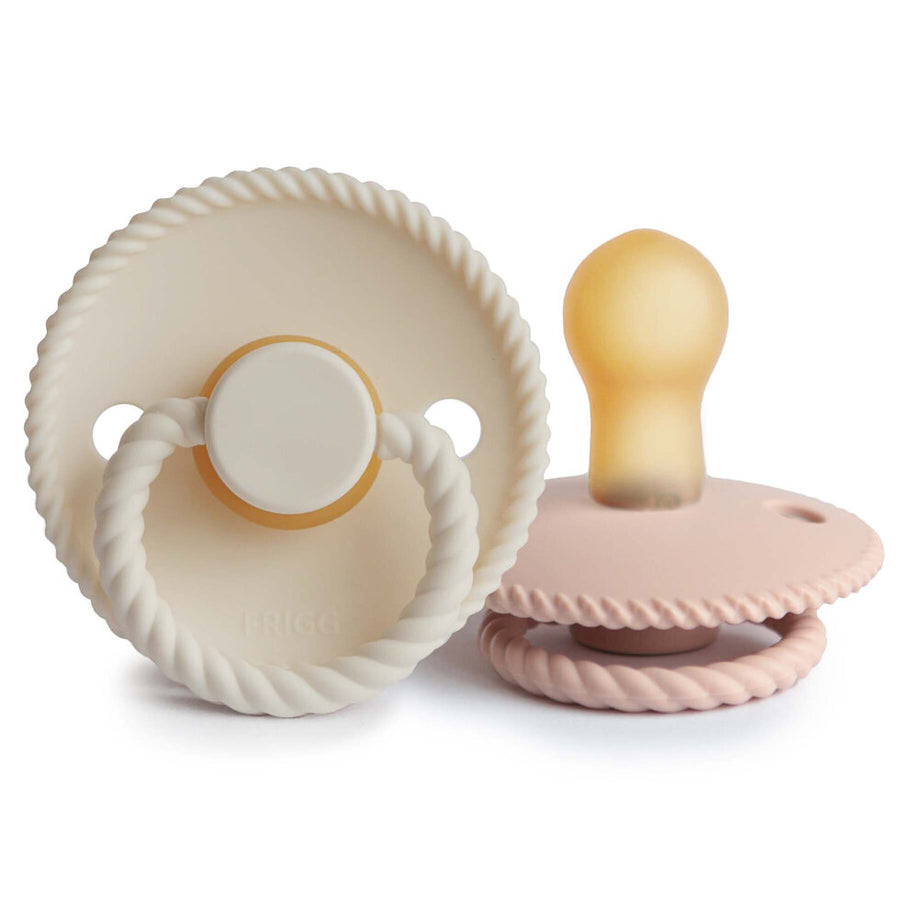 Frigg Rope Latex Pacifier Blush/Cream