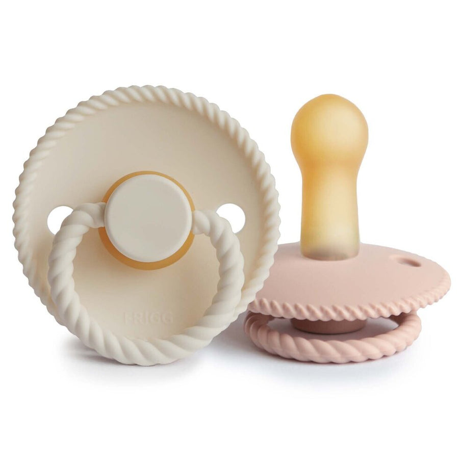 Frigg Rope Latex Pacifier Blush/Cream