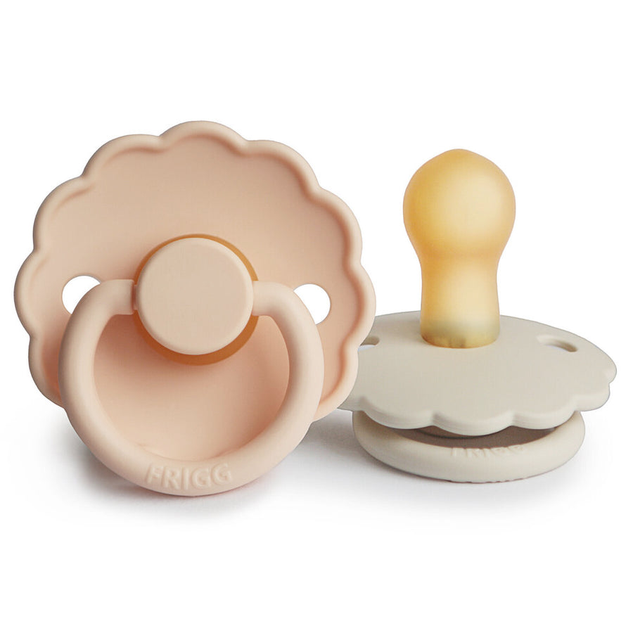 Frigg Daisy Latex Pacifier Cream/Pink Cream